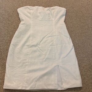 brand new showpo white strapless mini dress